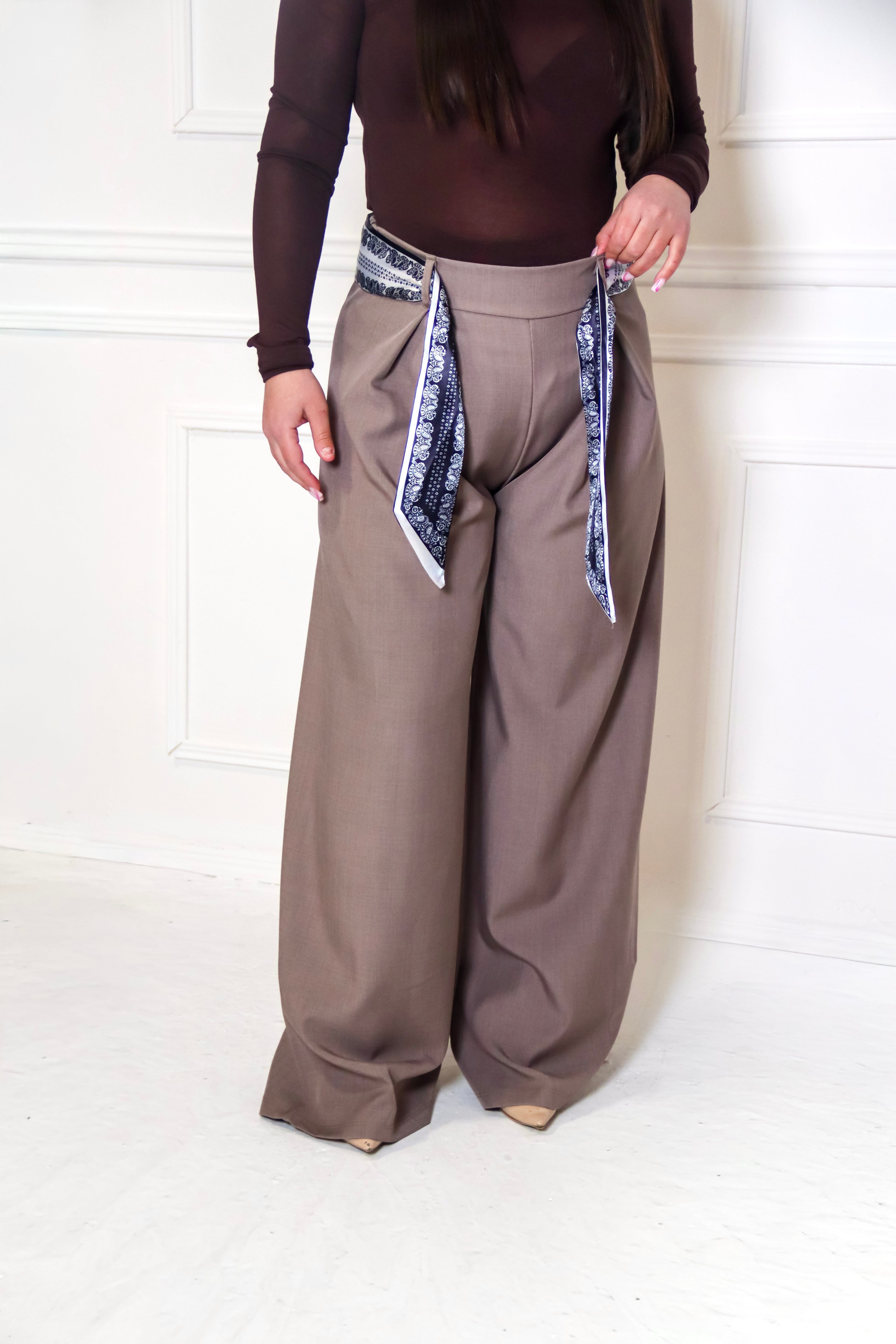 Pantalone palazzo lacci