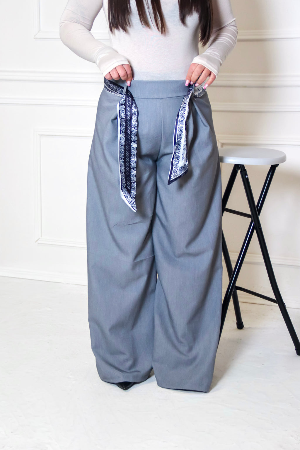 Pantalone palazzo lacci