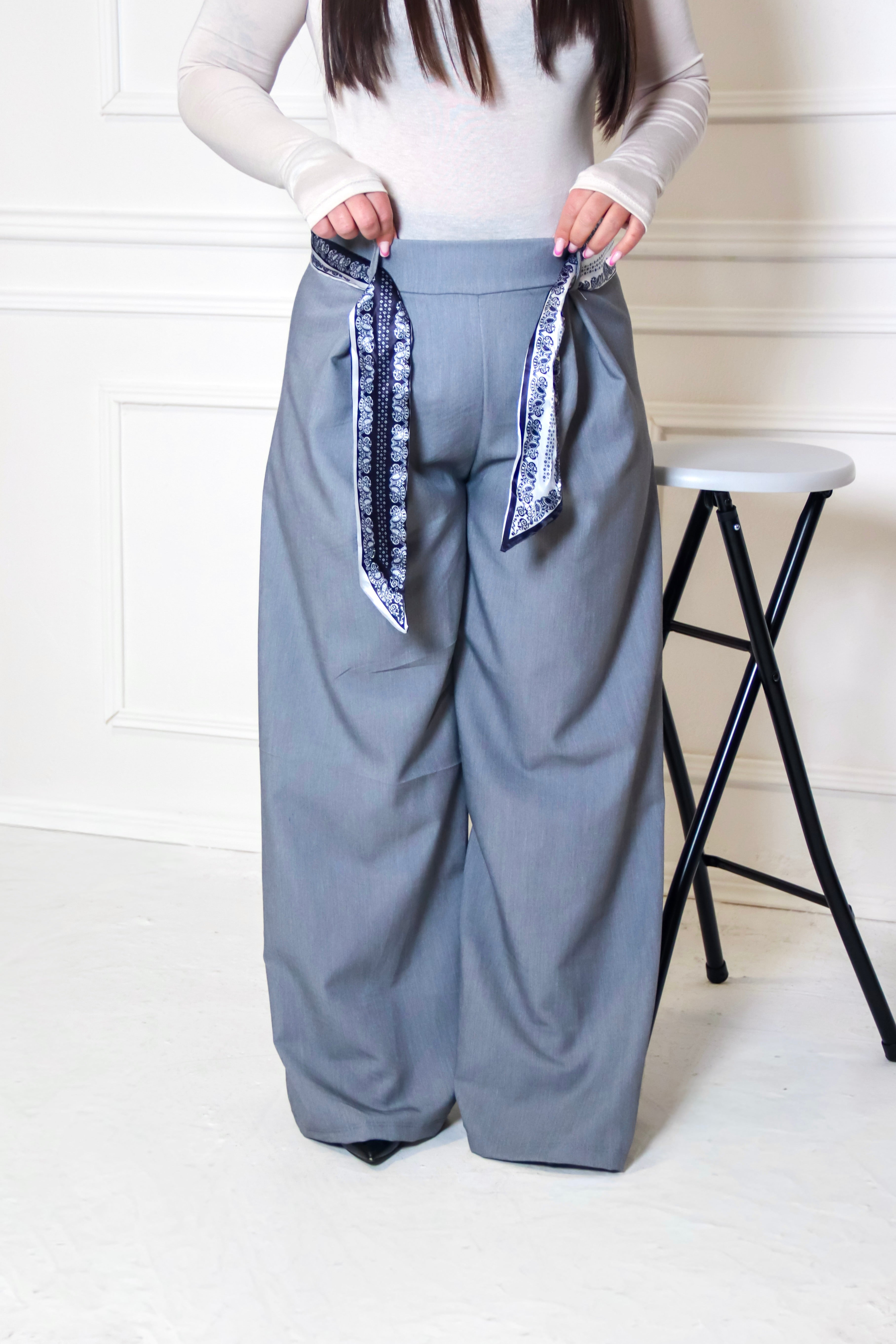Pantalone palazzo lacci